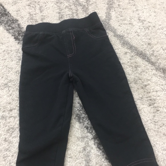 ⚡️$4 FLASH SALE⚡️ Black Jeggings Baby Girl 18-24 - Picture 2 of 6
